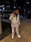 “TEAM 8” Windbreakers set Gray and White