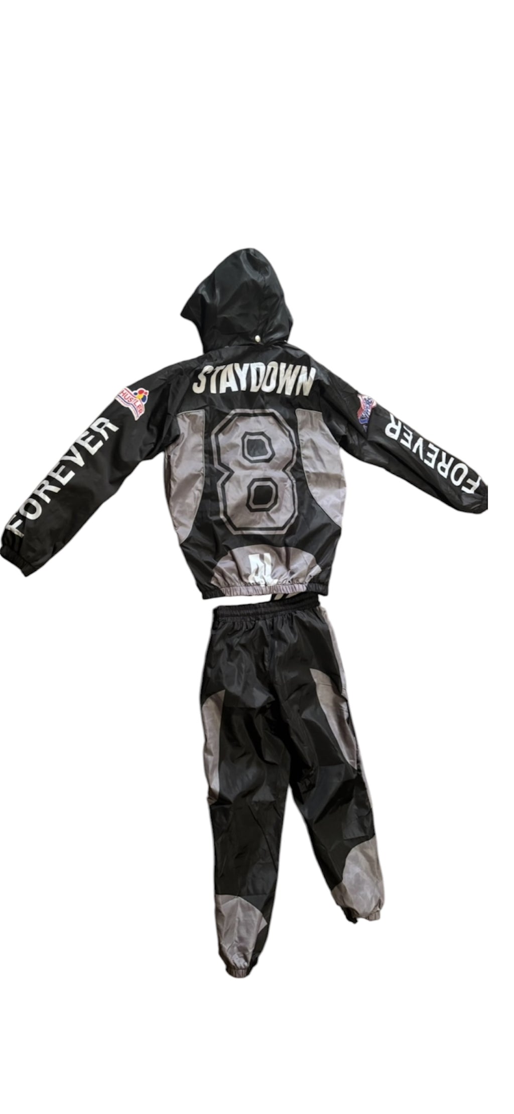 “TEAM 8” Windbreakers set Black and Gray