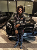 “Team 8” All Black Windbreaker Set “R4D” Edition