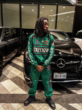 “Team 8” Green and Black Windbreaker set