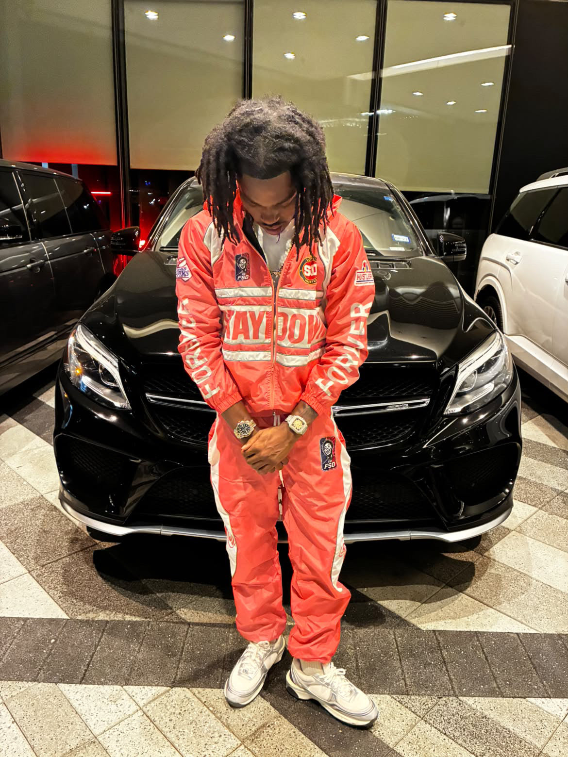 “Team 8” Pink and White Windbreaker set