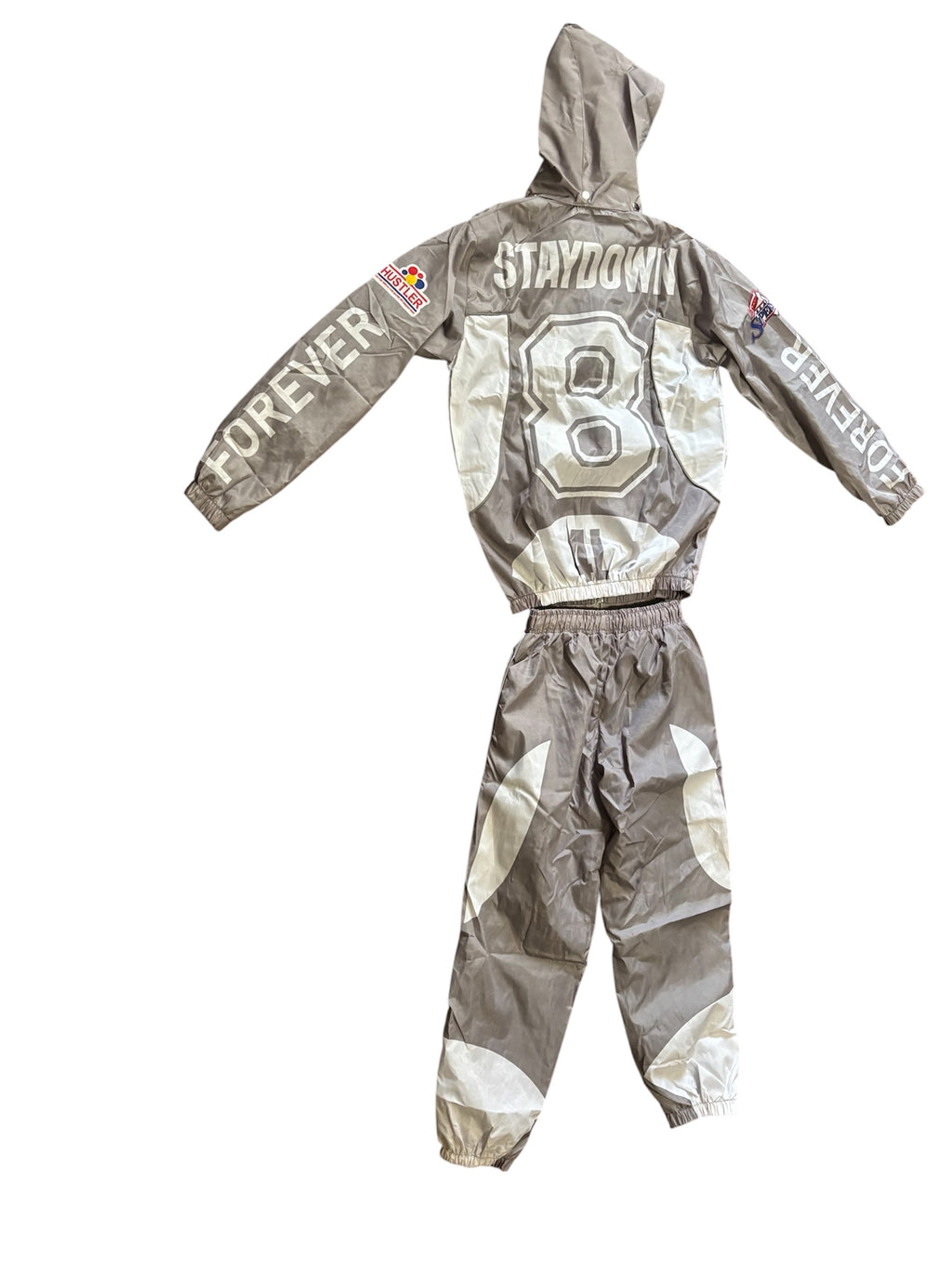 “TEAM 8” Windbreakers set Gray and White