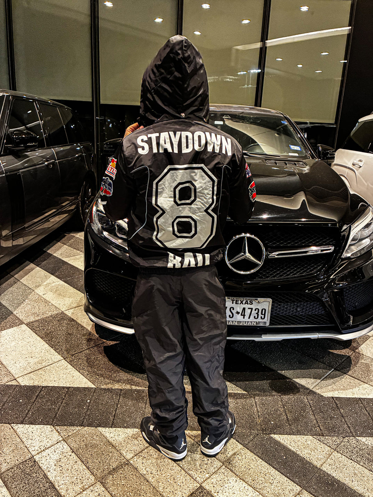 “Team 8” All Black Windbreaker Set “R4D” Edition